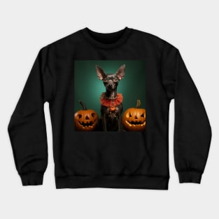 Mexican Hairless Dog Halloween Crewneck Sweatshirt